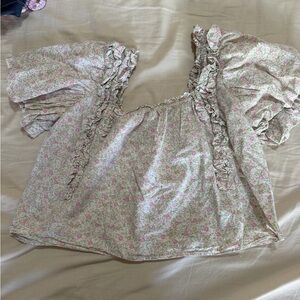 English factory floral spring top